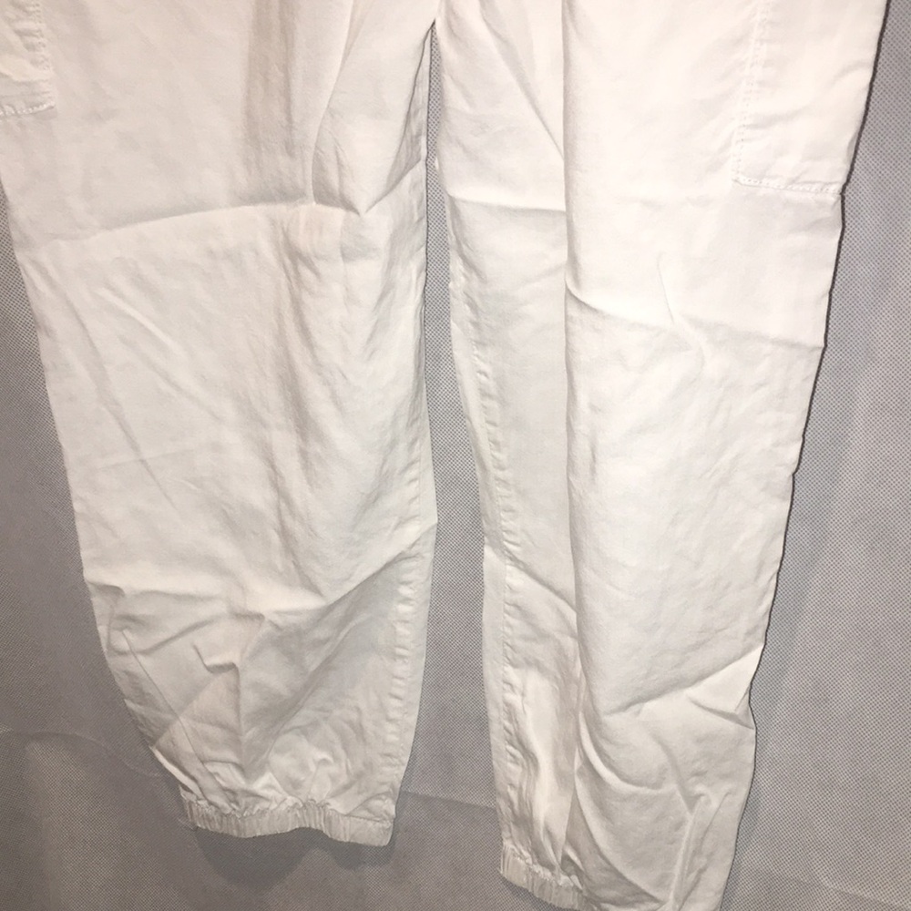For The Republic White Lightweight Jogger Pants | Size L - Picture 5 of 6